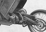 Motor und Schwingarm der DKW Hobby