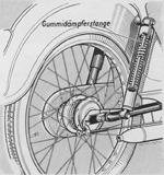 Hinterradschwinge der DKW Hummel